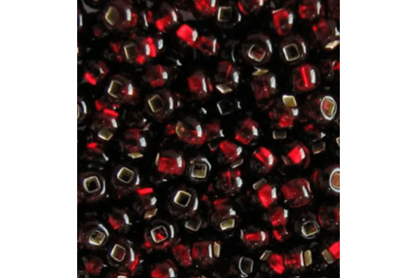 Чеський бісер Preciosa № 97120 (498) з квадратною серединкою, 50 грамів